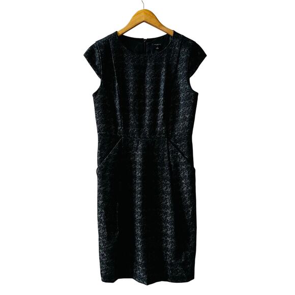 Ann Taylor Wool Cap Sleeve Sheath Dress Size 4 - Picture 8 of 8